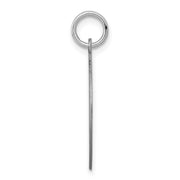 Sterling Silver Laser Etched Poodle Dog Pendant, 19mm