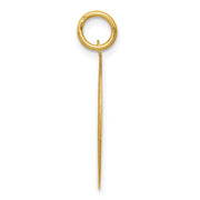 14k Yellow Gold Laser Etched Shetland Sheepdog Disc Pendant, 19mm