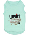 Load image into Gallery viewer, Parisian Pet 'Family is Everything' Comfortable Dog Shirt – Embroidered Pet Clothing for Dogs & Cats, Light Blue-Valentine's Day
