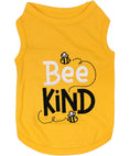 Load image into Gallery viewer, Parisian Pet 'Bee Kind' Embroidered Dog Shirt - Trendy Pet Apparel, Yellow

