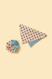 Gingerbread Man Joy Handmade Bandana 