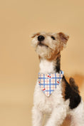 Load image into Gallery viewer, Blue Gingham Cherry Bandana 
