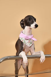 Bowtiful Garden Pink Floral Bandana 