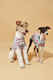 Pet & Me Spring Summer Lavender Ruffle Crochet Short Sleeve Polo Shirt 