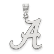 10k White Gold U. of Alabama Large Initial A Pendant