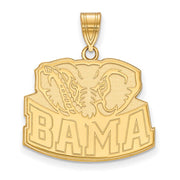 10k Yellow Gold U. of Alabama Large 'BAMA' Pendant