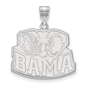 14k White Gold U. of Alabama Large 'BAMA' Pendant