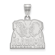10k White Gold U. of Alabama Medium Logo Pendant