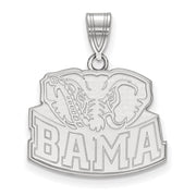 10k White Gold U. of Alabama Medium Pendant
