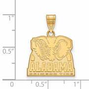 14k Yellow Gold U. of Alabama Medium Logo Pendant