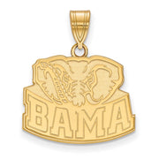 14k Gold Plated Silver U. of Alabama Medium Pendant