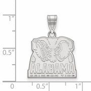 Sterling Silver U. of Alabama Medium Logo Pendant