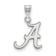14k White Gold U. of Alabama Small Initial A Pendant