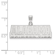 14k White Gold U. of Alabama Small Pendant