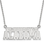14k White Gold U. of Alabama Small Necklace