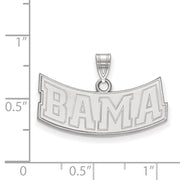 Sterling Silver U. of Alabama Small 'BAMA' Pendant