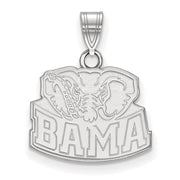 Sterling Silver U. of Alabama Small 'BAMA' Logo Pendant