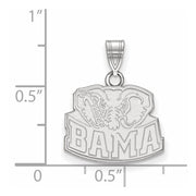 Sterling Silver U. of Alabama Small 'BAMA' Logo Pendant