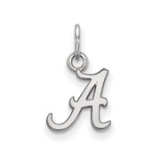10k White Gold U. of Alabama XS (Tiny) Initial A Charm or Pendant