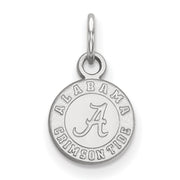 10k White Gold U. of Alabama XS (Tiny) Charm or Pendant