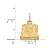 10k Yellow Gold U. of Alabama XS (Tiny) Logo Charm or Pendant