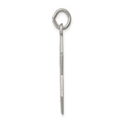 Sterling Silver Satin Textured Star of David Pendant, 22x25mm (1 Inch)