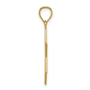 14k Yellow Gold Diamond-Cut Star of David Pendant, 16mm (5/8 Inch)