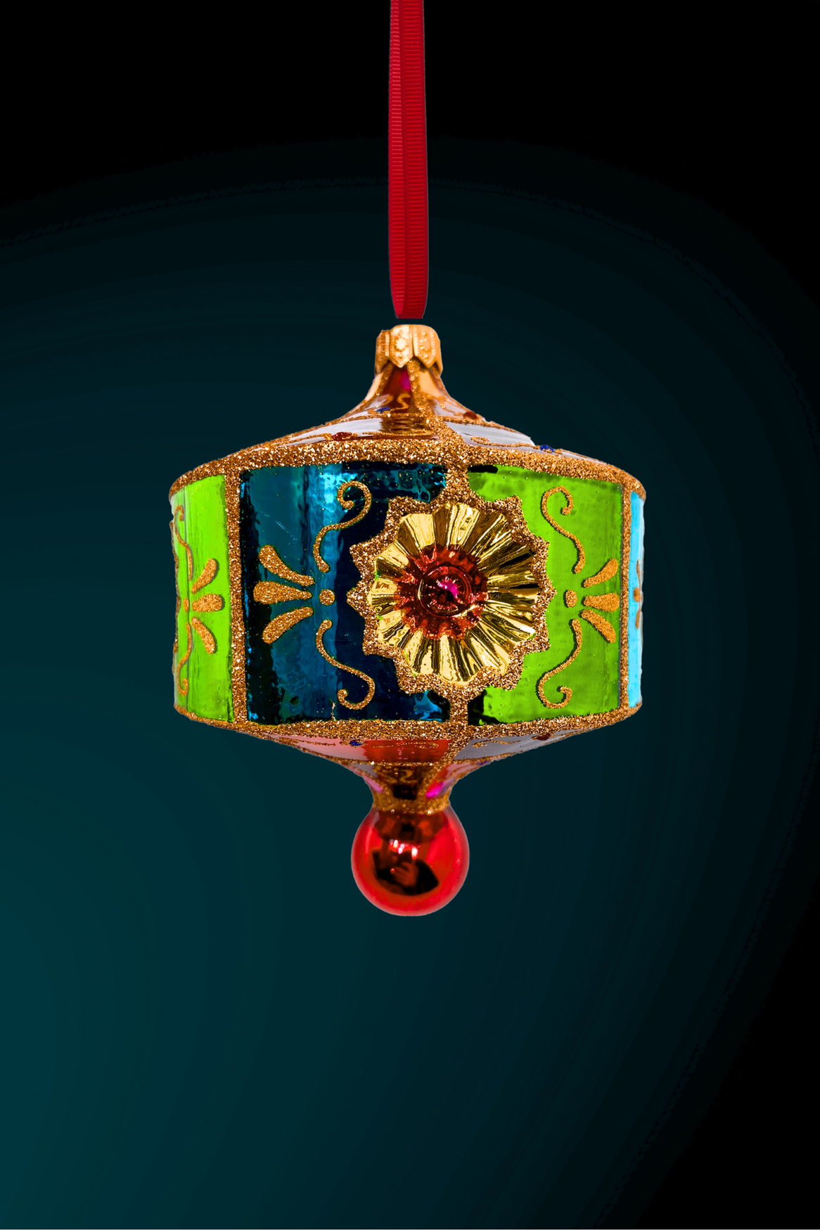 Palazzo Paradiso Glass Christmas Ornament - Southlake Paws