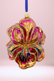 Passionate Delight Iris Polish Glass Ornament