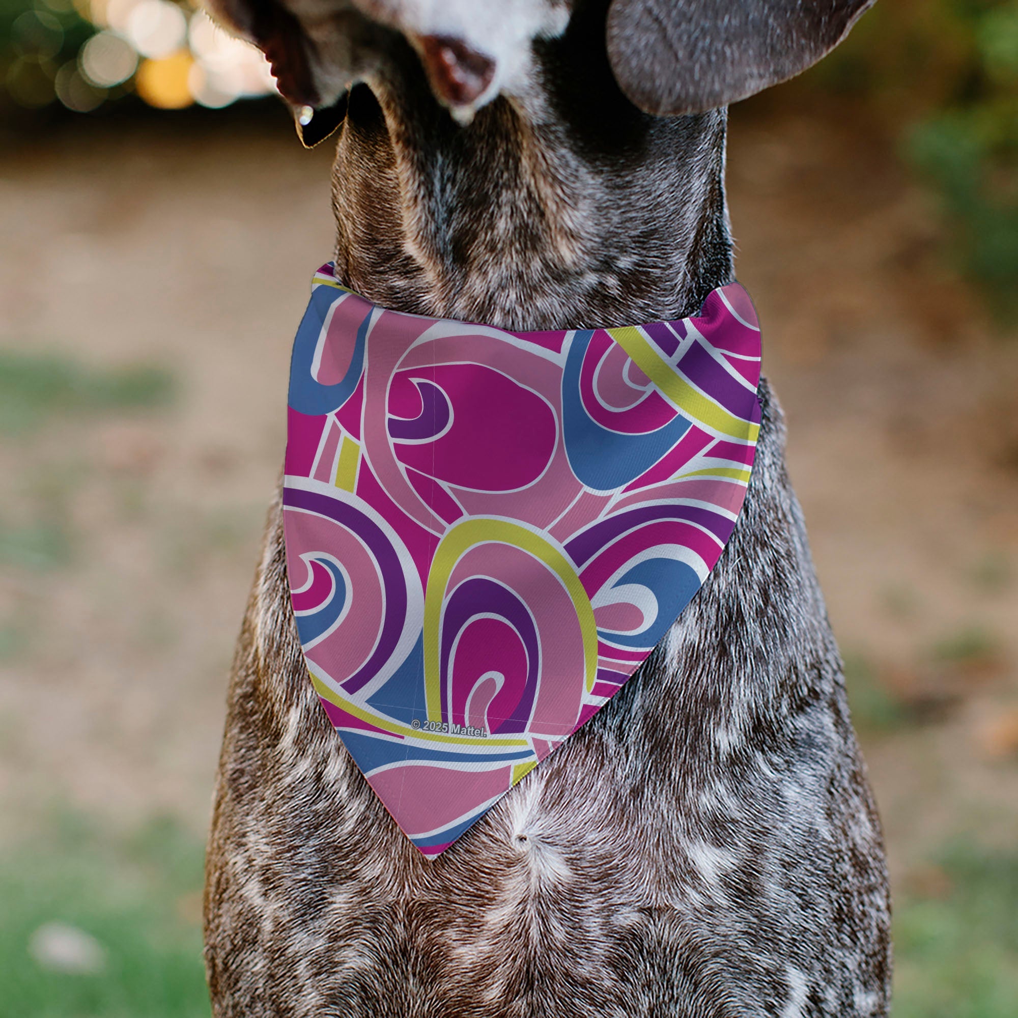 Pet Bandana - Barbie Swirl Pinks/Multi Color