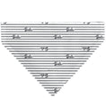 Load image into Gallery viewer, Pet Bandana - BARBIE Script Stripe White/Black
