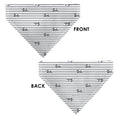 Load image into Gallery viewer, Pet Bandana - BARBIE Script Stripe White/Black
