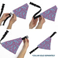 Load image into Gallery viewer, Pet Bandana - BARBIE Autograph Script Scattered Blue/Pink

