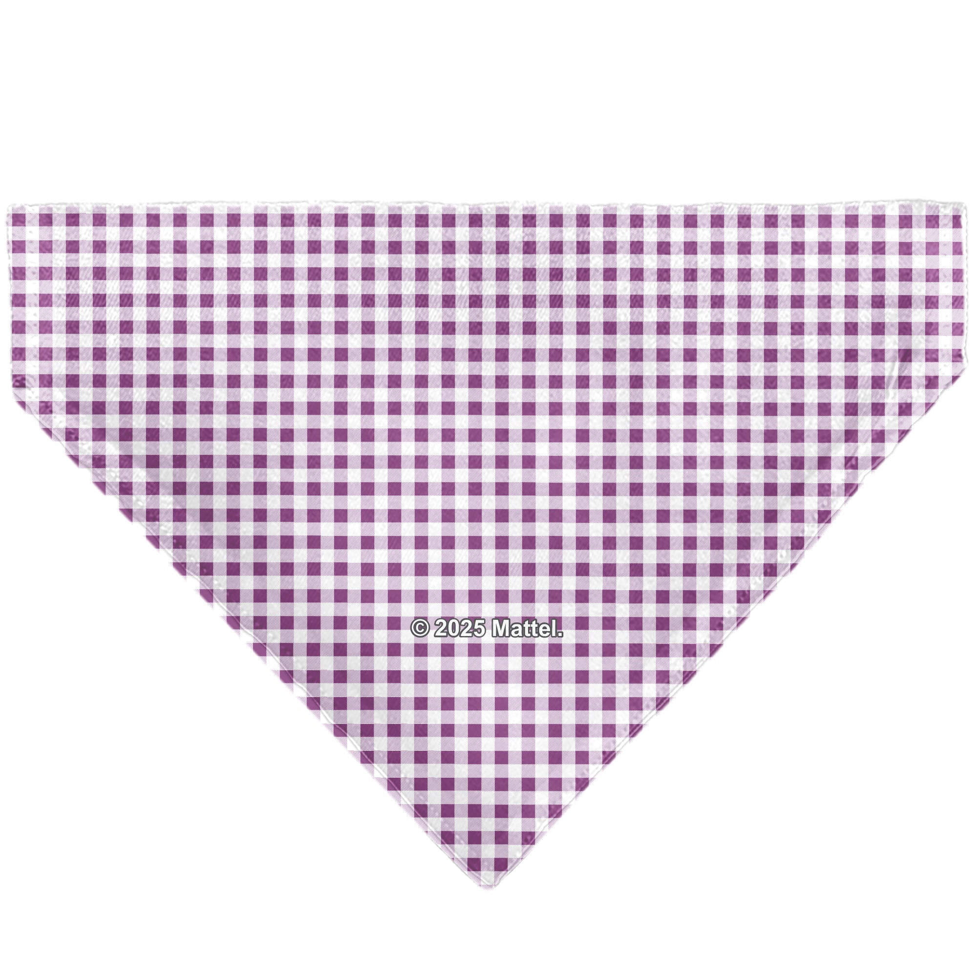 Pet Bandana - BARBIE Heart Text Logo Plaid Pinks
