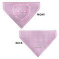 Load image into Gallery viewer, Pet Bandana - BARBIE Heart Text Logo Plaid Pinks

