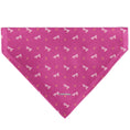 Load image into Gallery viewer, Pet Bandana - BARBIE Script and Palm Tree Icon Pink/White/Orange
