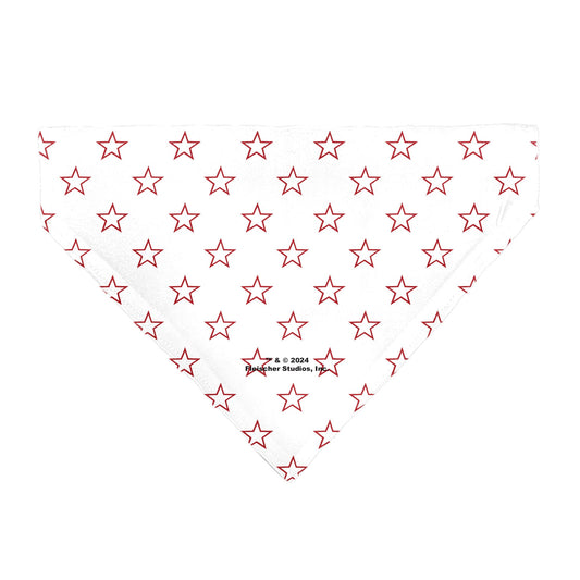 Pet Bandana - Bandana BETTY BOOP Face Heart and Text Stars White/Red
