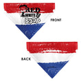 Load image into Gallery viewer, Pet Bandana - Bandana Betty Boop RED WHITE & BOOP Pose Americana Stripe Red/White/Blue/Black
