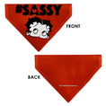 Load image into Gallery viewer, Pet Bandana - Betty Boop #SASSY Face Red/Black
