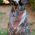 Load image into Gallery viewer, Pet Bandana - Betty Boop USA Stars and Stripes Pose White/Red/Blue

