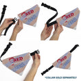 Load image into Gallery viewer, Pet Bandana - Betty Boop RED WHITE & BOOP Stripes Pose White/Red/Blue
