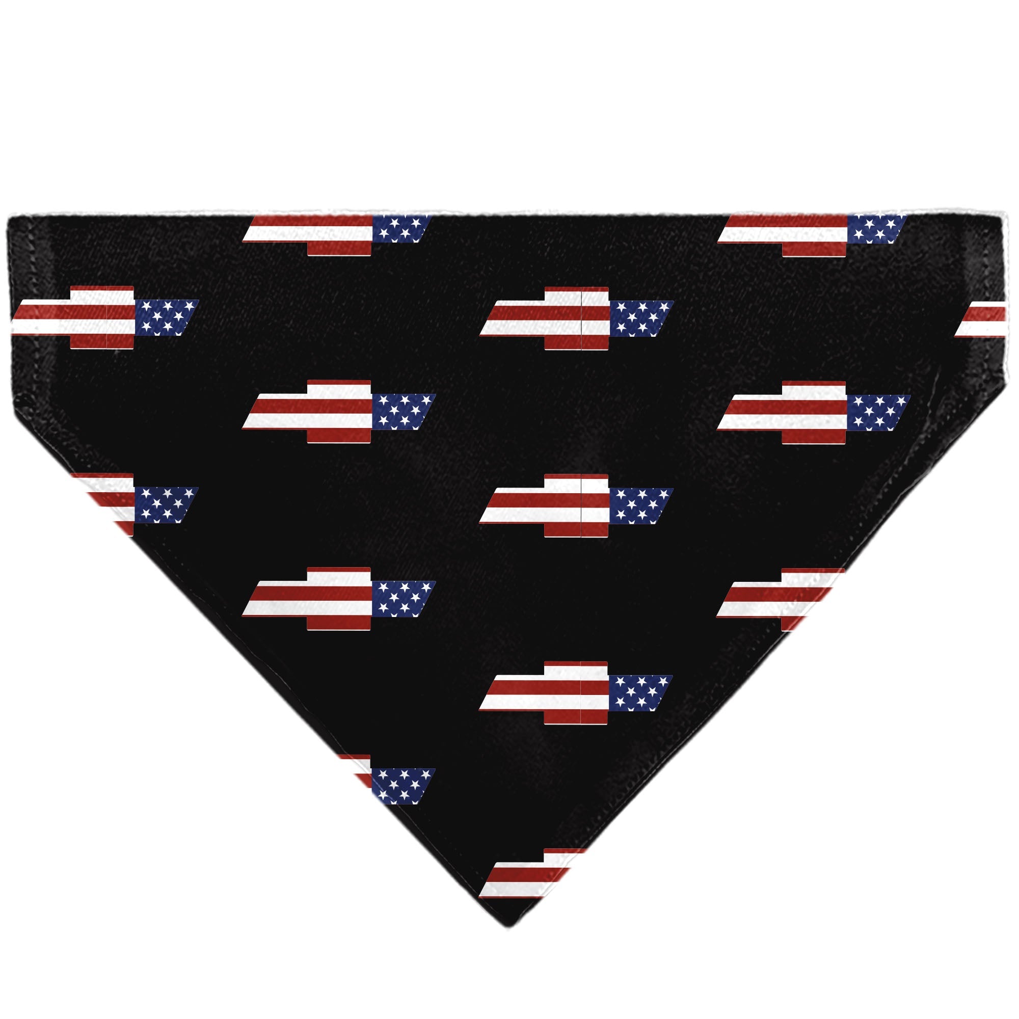 Pet Bandana - CHEVROLET Script and Americana Bowtie Repeat Black