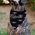 Load image into Gallery viewer, Pet Bandana - CHEVROLET Script and Americana Bowtie Repeat Black
