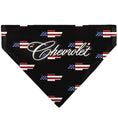 Load image into Gallery viewer, Pet Bandana - CHEVROLET Script and Americana Bowtie Repeat Black
