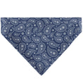 Load image into Gallery viewer, Pet Bandana - CHEVROLET 1940 Bowtie Text Logo Paisley Blue/White
