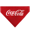 Load image into Gallery viewer, Pet Bandana - COCA-COLA Script Logo Centered Red/White

