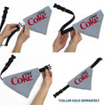 Load image into Gallery viewer, Pet Bandana - DIET COKE Logo Gray/Black/Red
