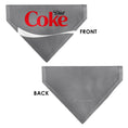 Load image into Gallery viewer, Pet Bandana - DIET COKE Logo Gray/Red/White
