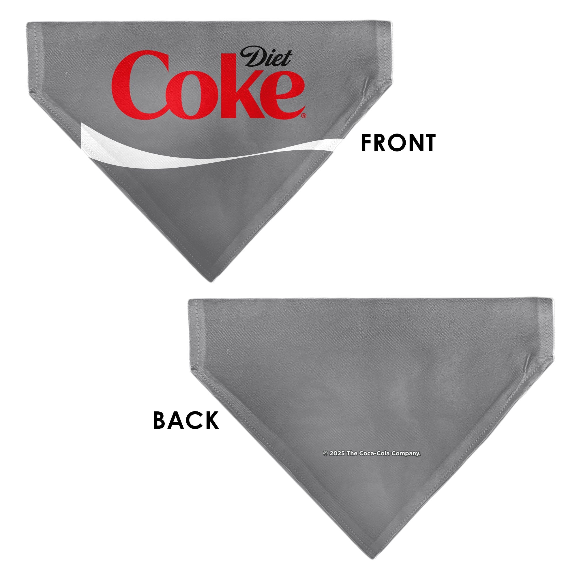 Pet Bandana - DIET COKE Logo Gray/Red/White