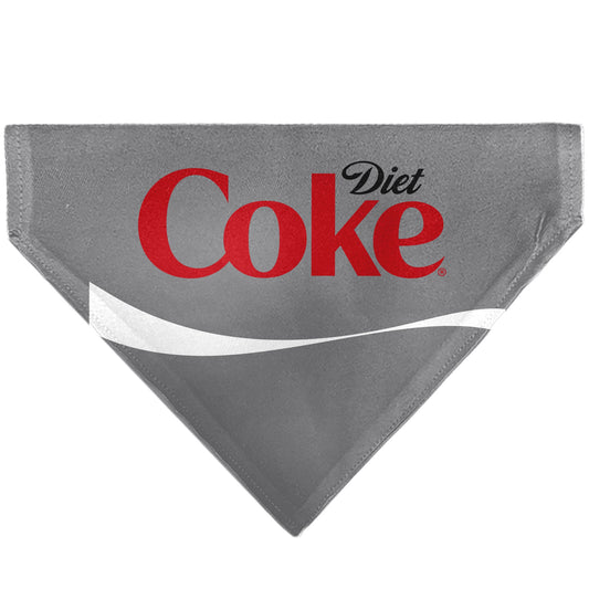 Pet Bandana - DIET COKE Logo Gray/Red/White